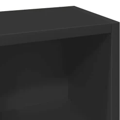 vidaXL - Cd-kast - Zwart - Bewerkt hout - 2 stuks
