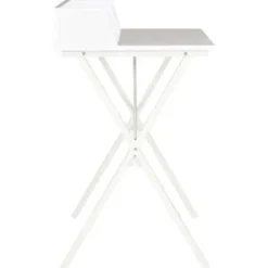 vidaXL - Computertafel - Wit - Bewerkt hout