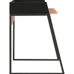 Bureaus-vidaXL - Computertafel - Zwart - Bewerkt hout