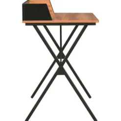 vidaXL - Computertafel - Zwart - Bewerkt hout