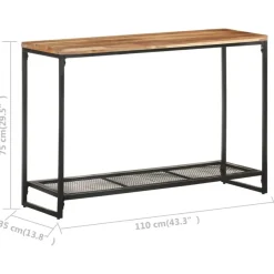 Sidetables-vidaXL - Consoletafel - Bruin - Acaciahout