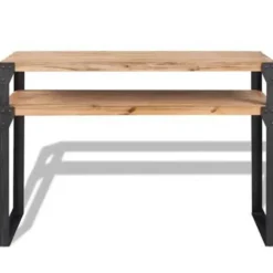 Sidetables-vidaXL - Consoletafel - Bruin - Hout