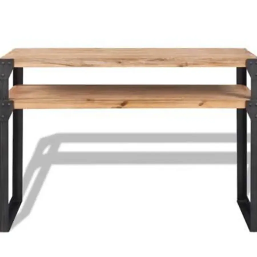 Sidetables-vidaXL - Consoletafel - Bruin - Hout
