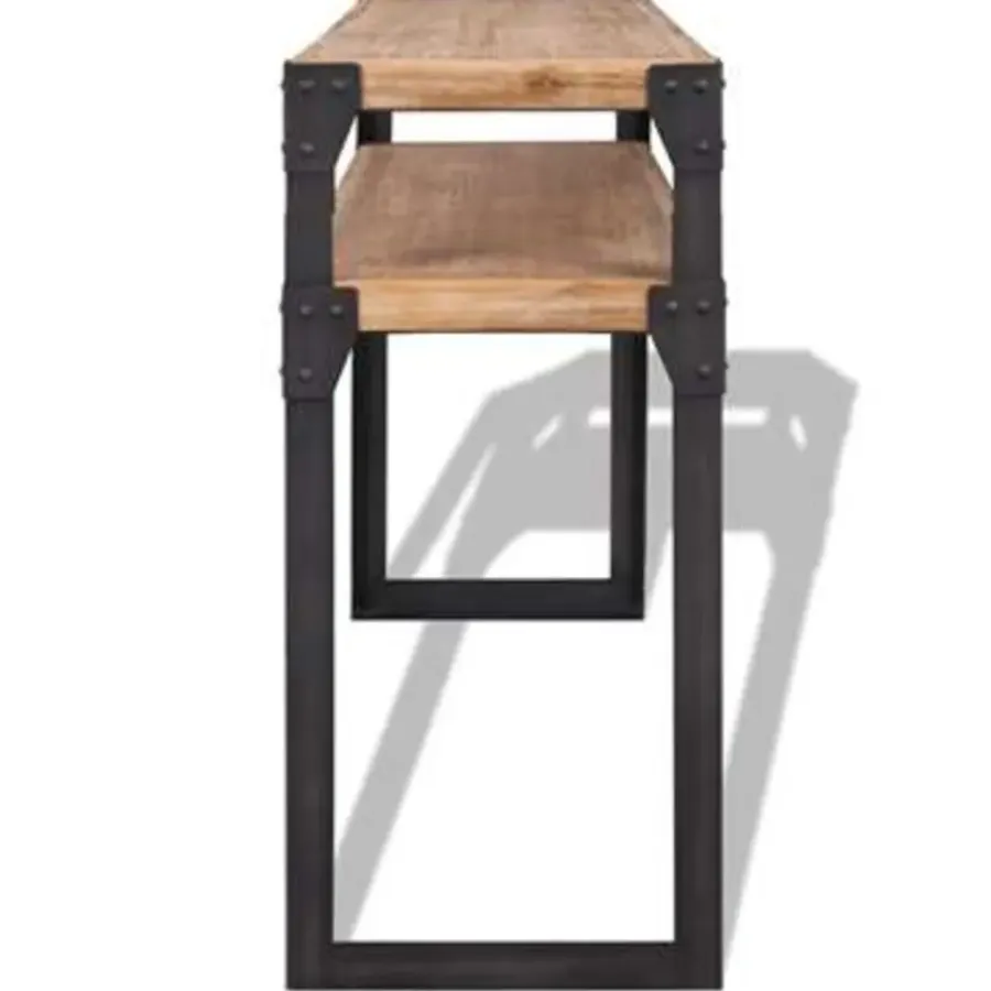 Sidetables-vidaXL - Consoletafel - Bruin - Hout