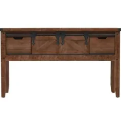 vidaXL - Consoletafel - Bruin - Hout