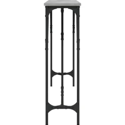 Sidetables-vidaXL - Consoletafel - Grijs sonoma eiken - Bewerkt hout - 180x23x75 cm