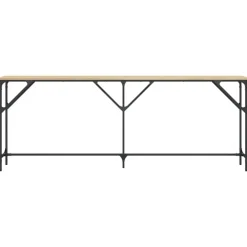 Sidetables-vidaXL - Consoletafel - Sonoma eiken - Bewerkt hout - 200x29x75 cm