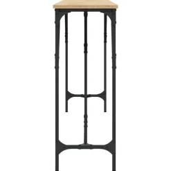 Sidetables-vidaXL - Consoletafel - Sonoma eiken - Bewerkt hout - 200x29x75 cm