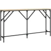 Sidetables-vidaXL - Consoletafel - Sonoma eiken - Bewerkt hout - 140x23x75 cm