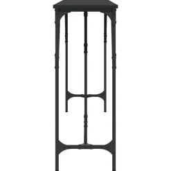Sidetables-vidaXL - Consoletafel - Zwart - Bewerkt hout - 200x29x75 cm