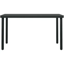 vidaXL - 5-delige Tuinset - Zwart katoenen touw en staal - 140x70 cm