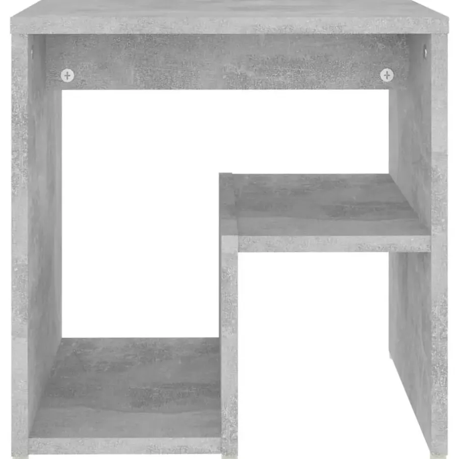 vidaXL - Design-Nachtkastjes - Betongrijs - Hout - 40x30x40 cm - Set van 2