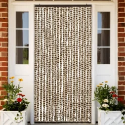 vidaXL - Deurgordijn - Beige - Polypropyleen - 90 x 220 cm