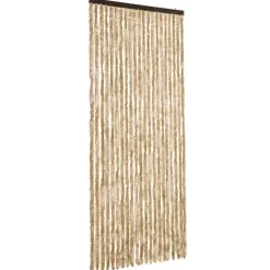 vidaXL - Deurgordijn - Beige - Polypropyleen - 90 x 200 cm