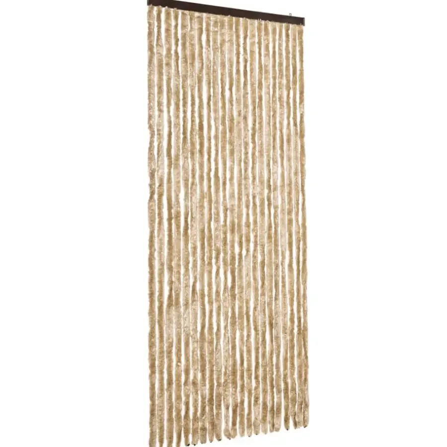 vidaXL - Deurgordijn - Beige - Polypropyleen - 90 x 200 cm