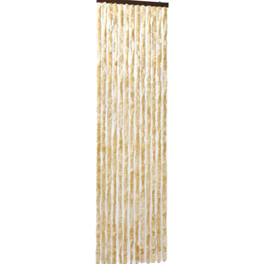 vidaXL - Deurgordijn - Beige - Polypropyleen - 90 x 200 cm