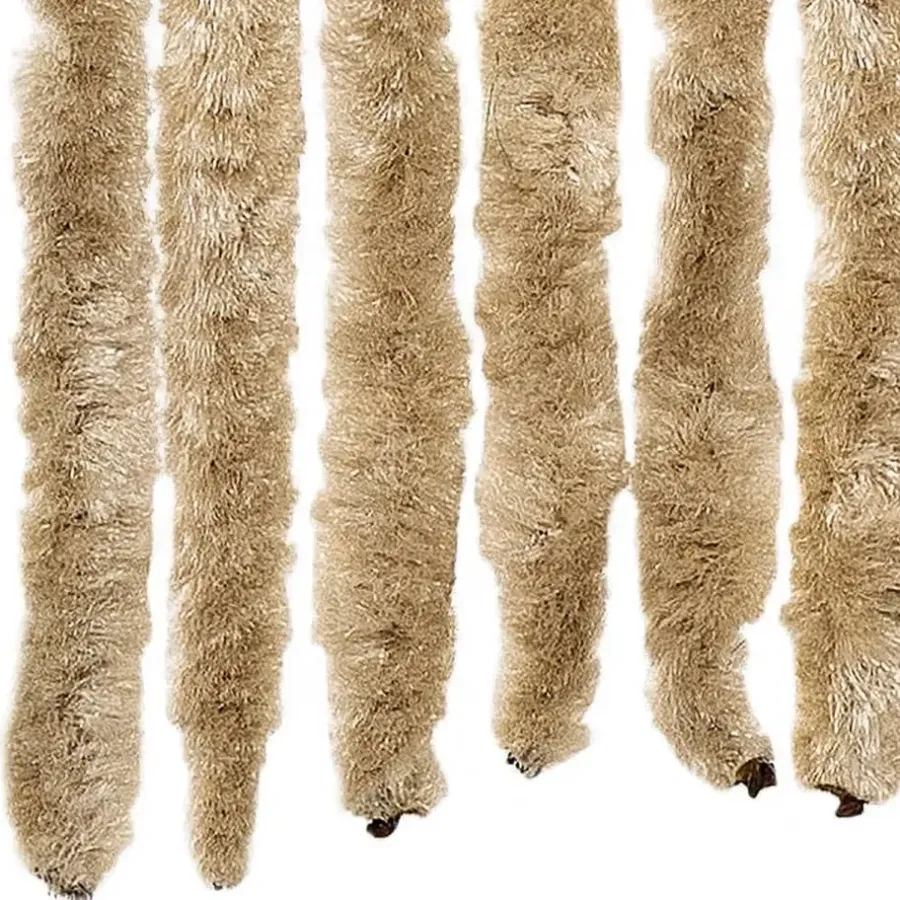 vidaXL - Deurgordijn - Beige - Polypropyleen - 90 x 200 cm