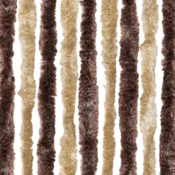 vidaXL - Deurgordijn - Bruin - Polypropyleen