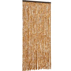 Raam En Deurhorren|Vliegengordijnen En Deurgordijnen-vidaXL - Deurgordijn - Geel - Polypropyleen - 90 x 220 cm