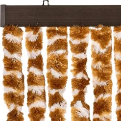 Raam En Deurhorren|Vliegengordijnen En Deurgordijnen-vidaXL - Deurgordijn - Geel - Polypropyleen - 90 x 220 cm