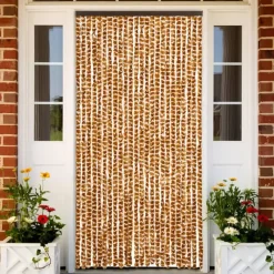 vidaXL - Deurgordijn - Geel - Polypropyleen - 100 x 220 cm