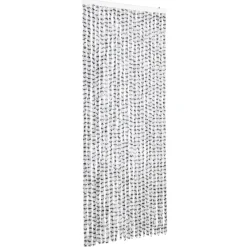 Raam En Deurhorren|Vliegengordijnen En Deurgordijnen-vidaXL - Deurgordijn - Grijs - Polypropyleen - 90 x 220 cm