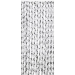 Raam En Deurhorren|Vliegengordijnen En Deurgordijnen-vidaXL - Deurgordijn - Grijs - Polypropyleen - 90 x 220 cm