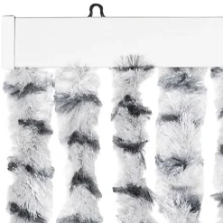 Raam En Deurhorren|Vliegengordijnen En Deurgordijnen-vidaXL - Deurgordijn - Grijs - Polypropyleen - 90 x 220 cm