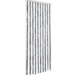 vidaXL - Deurgordijn - Grijs - Polypropyleen - 90 x 200 cm