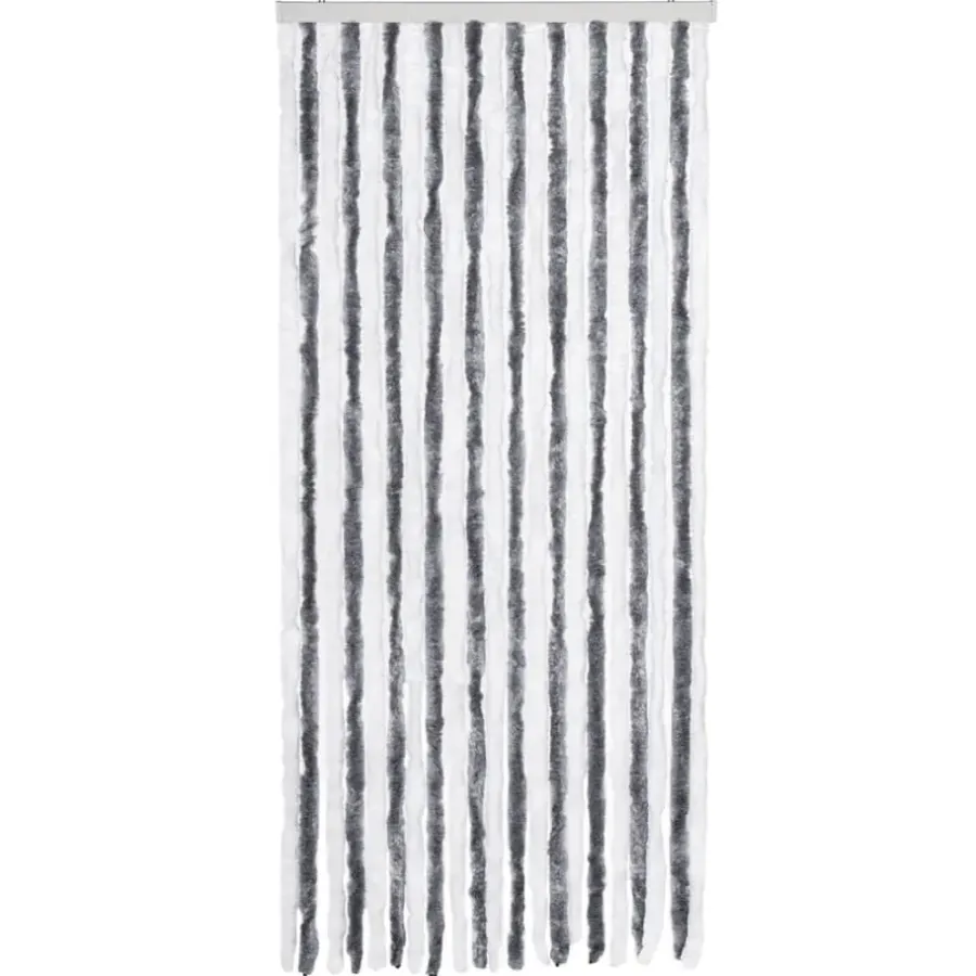 vidaXL - Deurgordijn - Grijs - Polypropyleen - 90 x 200 cm