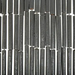 Raam En Deurhorren|Vliegengordijnen En Deurgordijnen-vidaXL - Deurgordijn - Grijs - Bamboe - 90 x 200 cm