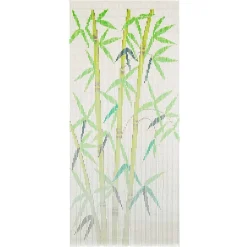 Raam En Deurhorren|Vliegengordijnen En Deurgordijnen-vidaXL - Deurgordijn - Multikleur - Bamboe - 90 x 200 cm