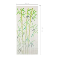 Raam En Deurhorren|Vliegengordijnen En Deurgordijnen-vidaXL - Deurgordijn - Multikleur - Bamboe - 90 x 200 cm
