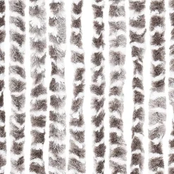 vidaXL - Deurgordijn - Taupe - Polypropyleen