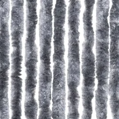 Raam En Deurhorren|Vliegengordijnen En Deurgordijnen-vidaXL - Deurgordijn - Zilver - Polypropyleen - 90 x 200 cm