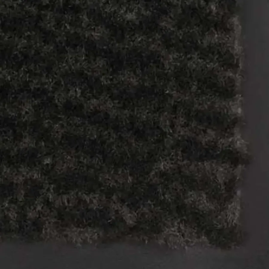 vidaXL - Deurmat - Zwart - Stof - 60 x 90 cm - 2 stuks