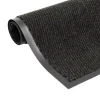 Deurmatten-vidaXL - Deurmat - Zwart - Stof - 120 x 180 cm - 2 stuks