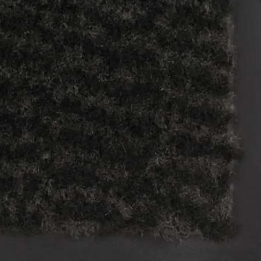 Deurmatten-vidaXL - Deurmat - Zwart - Stof - 80 x 120 cm