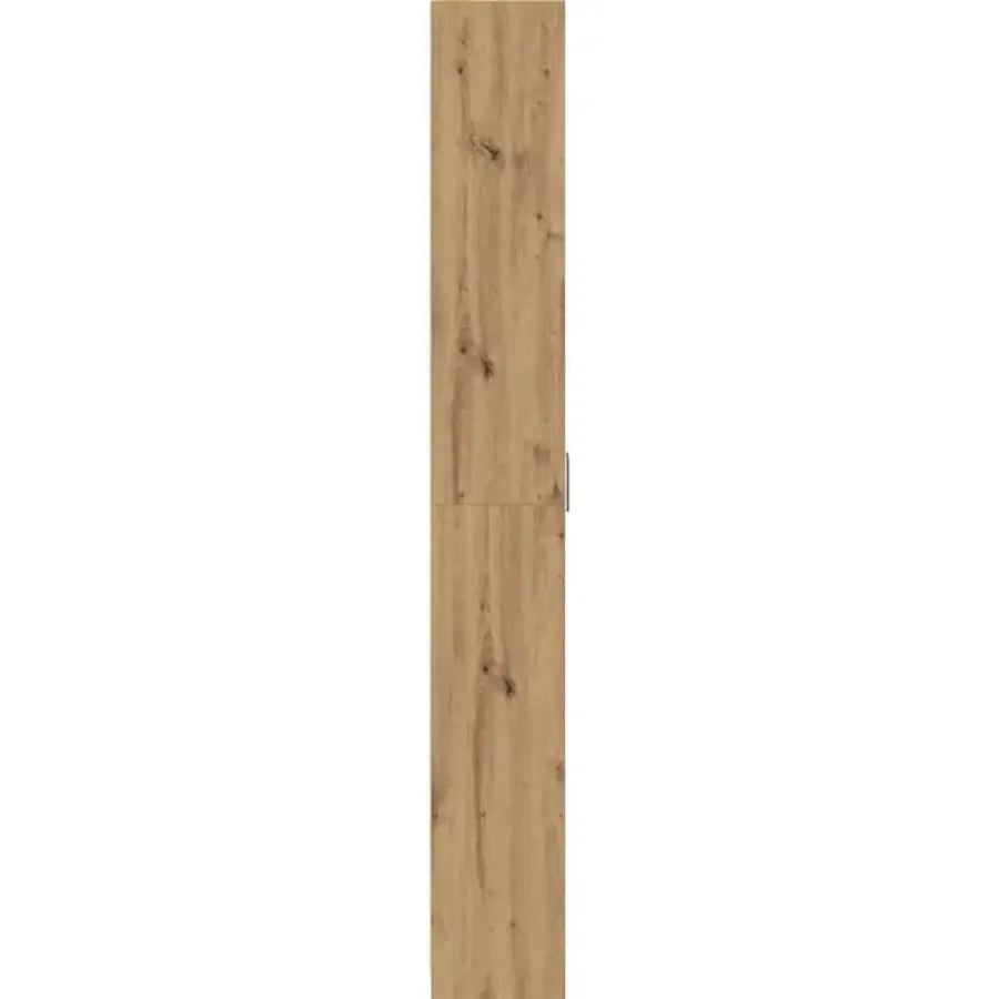 vidaXL - 2-deurs Kledingkast met planken - Hout - Artisan eiken - 55x25x189 cm