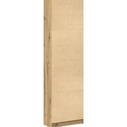 vidaXL - 2-deurs Kledingkast met planken - Hout - Artisan eiken - 55x25x189 cm