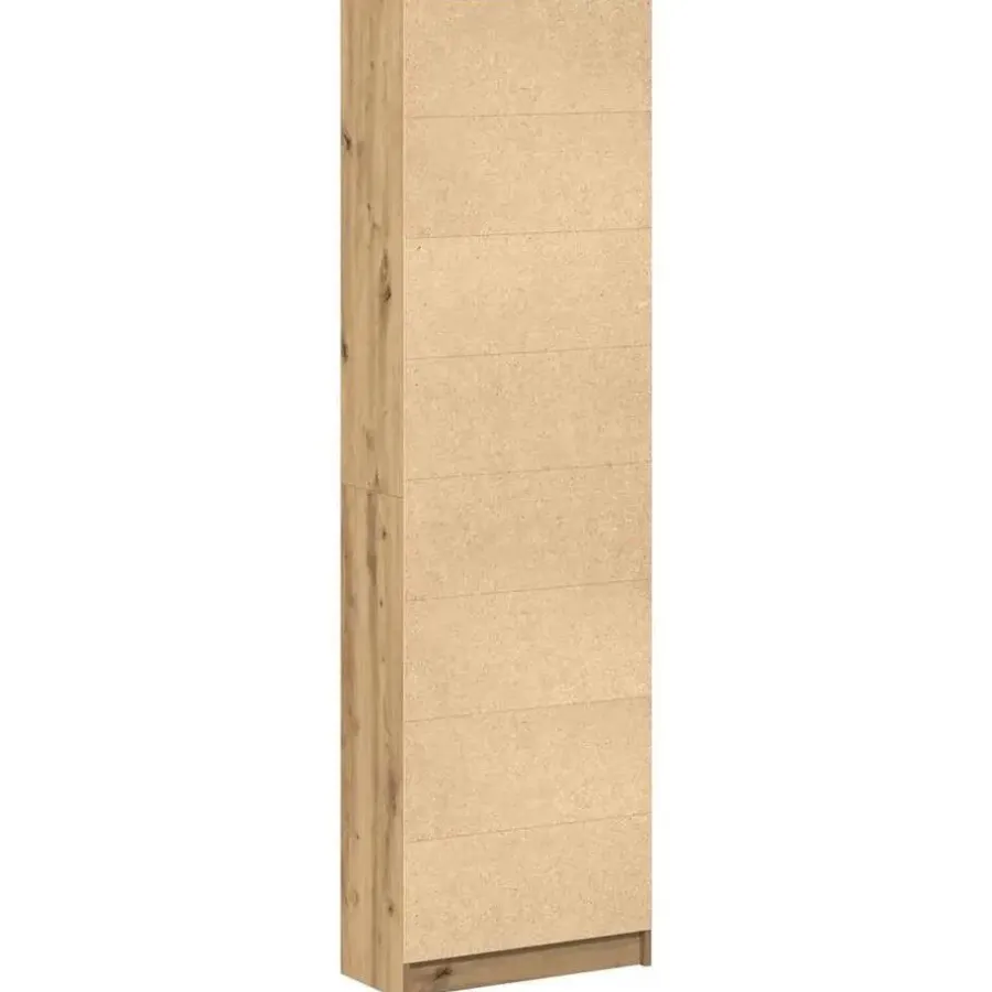 vidaXL - 2-deurs Kledingkast met planken - Hout - Artisan eiken - 55x25x189 cm