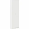 vidaXL - 2-deurs Kledingkast met planken - Bewerket hout - Wit - 55x25x189 cm
