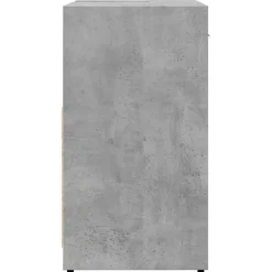 Wastafelkasten-vidaXL - 2-deurs Wastafelonderkast - Betongrijs - Bewerkt hout - 60x33x60 cm