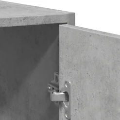 Wastafelkasten-vidaXL - 2-deurs Wastafelonderkast - Betongrijs - Bewerkt hout - 60x33x60 cm