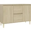 Dressoirs-vidaXL - Dressoir - Bruin - Bewerkt hout