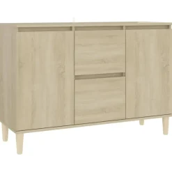 Dressoirs-vidaXL - Dressoir - Bruin - Bewerkt hout