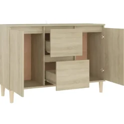 Dressoirs-vidaXL - Dressoir - Bruin - Bewerkt hout