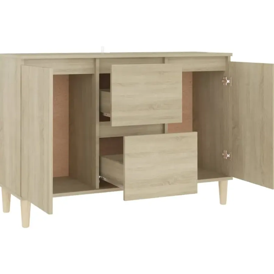 Dressoirs-vidaXL - Dressoir - Bruin - Bewerkt hout