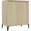 vidaXL - Dressoir - Bruin - Bewerkt hout