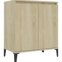vidaXL - Dressoir - Bruin - Bewerkt hout